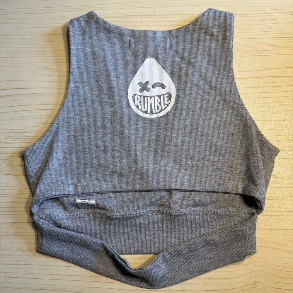 JOAN BROWN ribbed crop tank rumble ;) - Picture 3 of 6